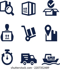 Vector Illustration design concept
icon of delivery set collection 