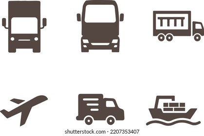 Concepto de diseño de la ilustración vectorial
icono de transporte de entrega