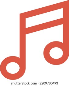 Vector Illustration design concept
icon of music note 