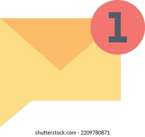 Vector Illustration design concept
icon of mail notification 