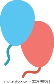 Concepto de diseño de la ilustración vectorial
icono de globos 