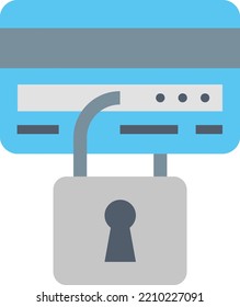 Vector Illustration design concept
icon of secure payment card 