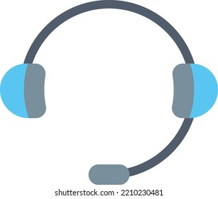 Vector Illustration design concept
icon of head gear listening 