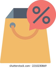 Vector Illustration design concept
icon of shopping sale percentage 
