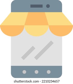 Vector Illustration design concept
icon of mobile commerce 