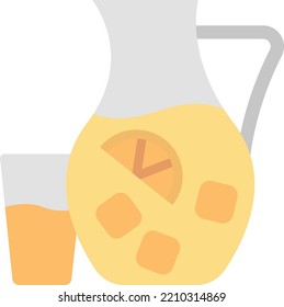 Vector Illustration design concept
icon of juice in jug 