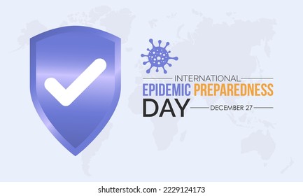 Concepto de diseño de ilustraciones vectoriales del Día Internacional de Preparación para Epidemias celebrado el 27 de diciembre