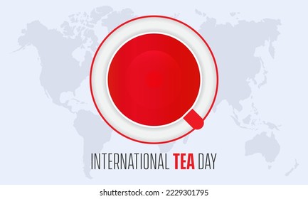 Vector illustration design concept of International Tea Day observed on December 15