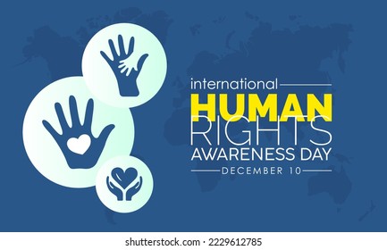 Vector illustration design concept of international Human Rights Day observed on December 10