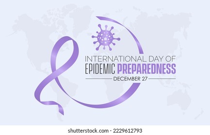 Concepto de diseño de ilustraciones vectoriales del Día Internacional de Preparación para Epidemias celebrado el 27 de diciembre