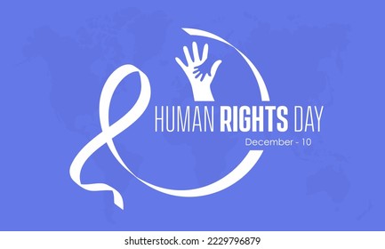 Vector illustration design concept of international Human Rights Day observed on December 10