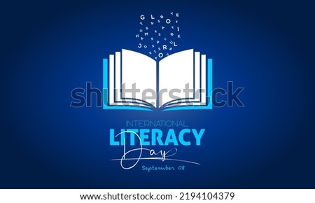Vector illustration design concept of international literacy day observed on every september.