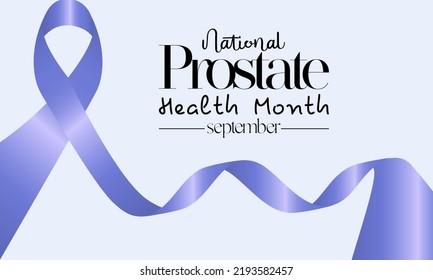 Concepto de diseño de ilustraciones vectoriales del mes nacional de salud prostática observado cada septiembre.