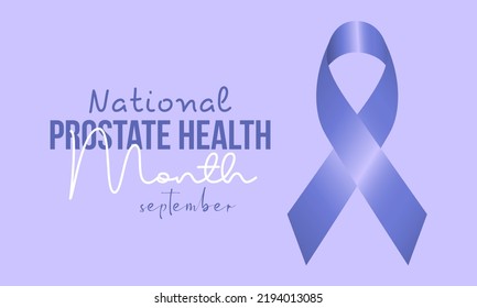 Concepto de diseño de ilustraciones vectoriales del mes nacional de salud prostática observado cada septiembre.