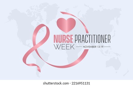 Vector illustration design concept of Nurse Practitioner Week observed on November 13 to 19