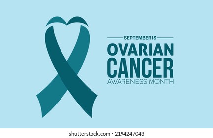 Vector illustration design concept of ovarian cancer awareness month observed on every september. Mature Content