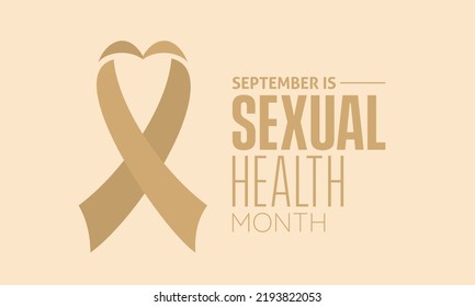 Vector illustration design concept of sexual health month observed on every september.