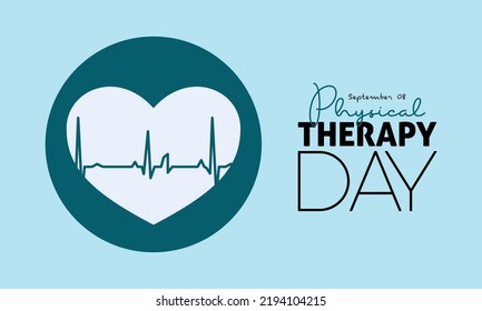 Vector Illustration Design Concept Of World Physical Therapy Day Observed On Every September.