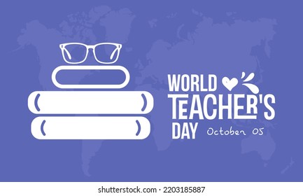 Vector illustration design concept of world teachers day observed on october 5