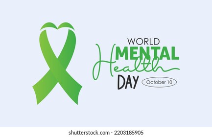 Concepto de diseño de ilustraciones de vectores del Día Mundial de la Salud Mental celebrado el 10 de octubre