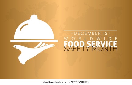 Concepto de diseño de ilustraciones de vectores del Mes Mundial de Seguridad Alimentaria observado cada diciembre