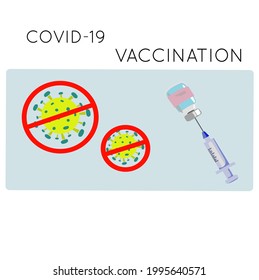Vector illustration or design of covid-19 vaccination program