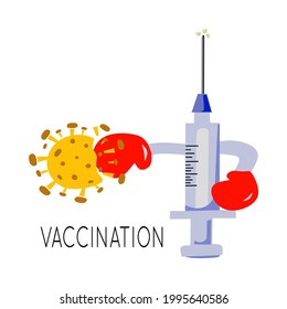 Vector illustration or design of covid-19 vaccination program