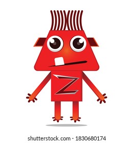 vector illustration design cute robot cartoon design and  mascot kawaii