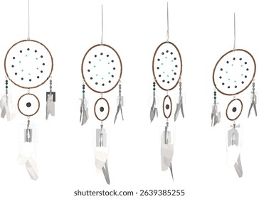 vector illustration design decorative ornament dream catcher