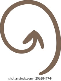 diseño de ilustración vectorial de flechas de garabatos