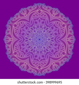 vector illustration, design element, mandala, east, ethnic style, boho, yoga