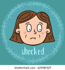 Vector illustration design emotions face people portrait