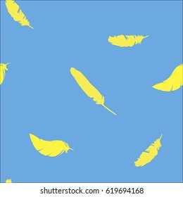 vector illustration, design feathers