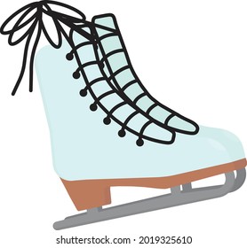 Ilustración vectorial para el diseño de patinaje artístico