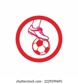 Vector illustration design, Football time attention. for warning signs or stickers