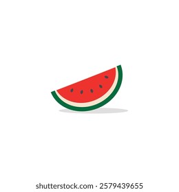 vector illustration design of fresh watermelon slices in colour.