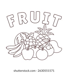 vector illustration design of fruit character image icon