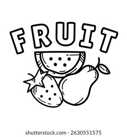 vector illustration design of fruit character image icon