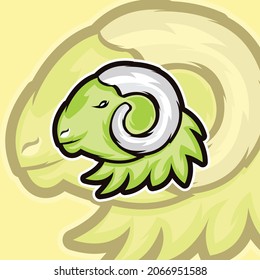 vector illustration design
 goat head