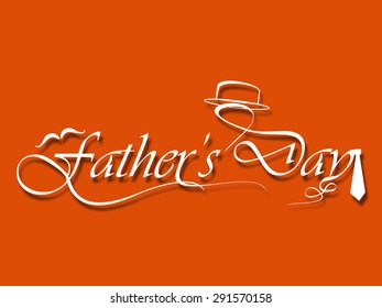 Vector illustration design and greeting gift card for Happy Father's day...