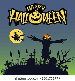 vector illustration design of halloween background