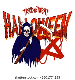 vector illustration design of halloween background