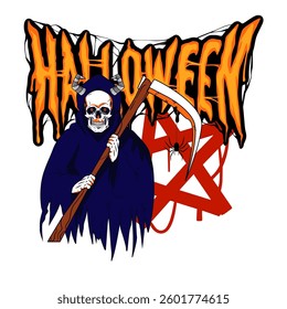 vector illustration design of halloween background