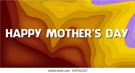 vector illustration design happy mother's day concept