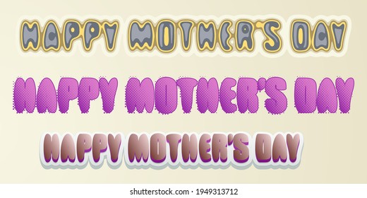 vector illustration design happy mother's day concept