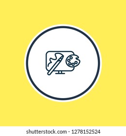 Vector illustration of design icon line. Beautiful activities element also can be used as painting icon element.