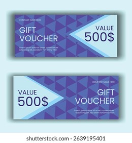 Vector illustration. Design for invitation, certificate, gift coupon, ticket, voucher, diploma etc. Gift voucher template.
