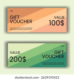 Vector illustration. Design for invitation, certificate, gift coupon, ticket, voucher, diploma etc. Gift voucher template.
