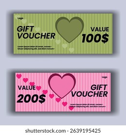 Vector illustration. Design for invitation, certificate, gift coupon, ticket, voucher, diploma etc. Gift voucher template.
