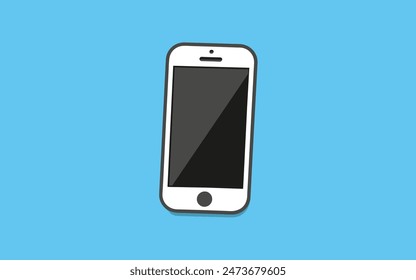 Vector Illustration Design of Isolated Smartphone Icon